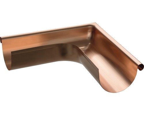 Rinnen-Eckstück 90° Kupfer aussen für NW 250 mm