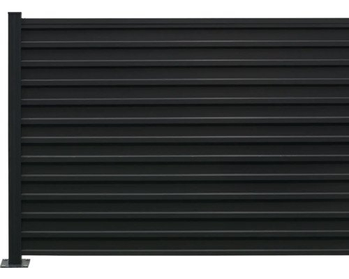Steckzaun-Erweiterungs-Set floraworld Stahlblech-Elemente zum Aufschrauben 180 x 120 cm anthrazit