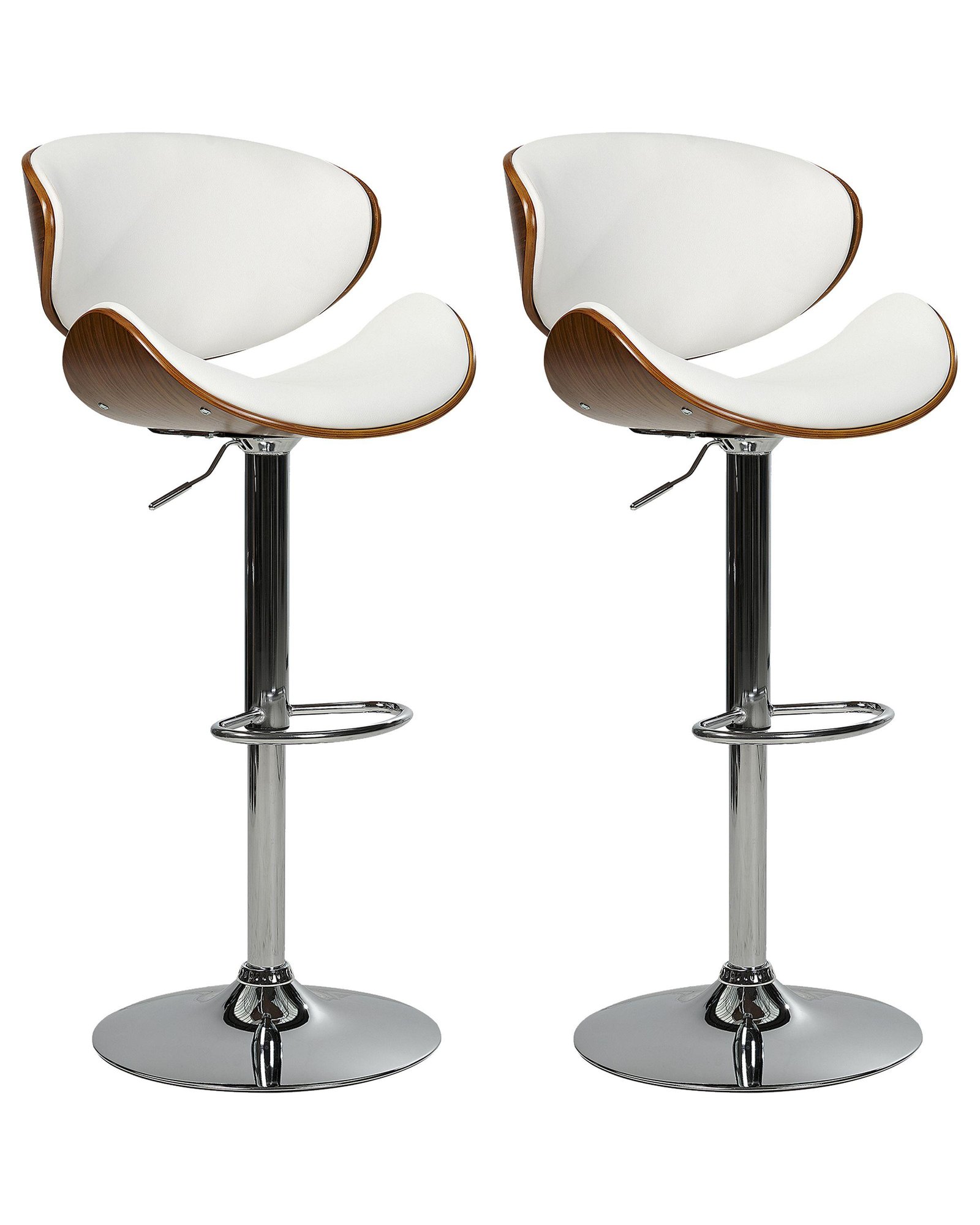 Set mit 2 Barstühlen aus Kunstleder ROTTERDAM