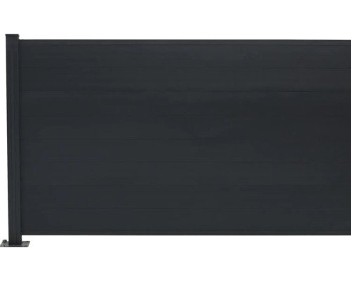 Steckzaun-Erweiterungs-Set floraworld Aluminium-Lamellen 180 x 120 cm anthrazit