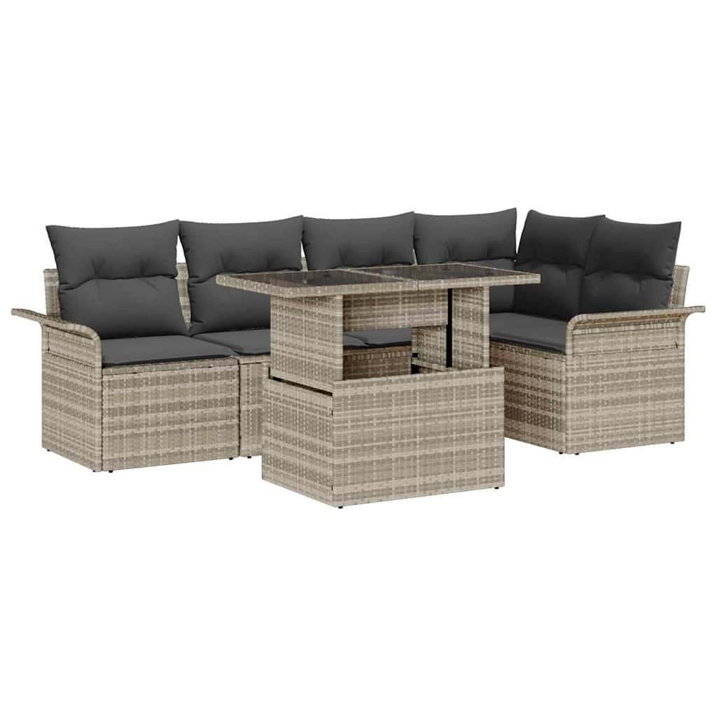 Gartensofa-set poly-rattan