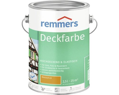 Remmers Deckfarbe Holzfarbe maisgelb 2.5 l