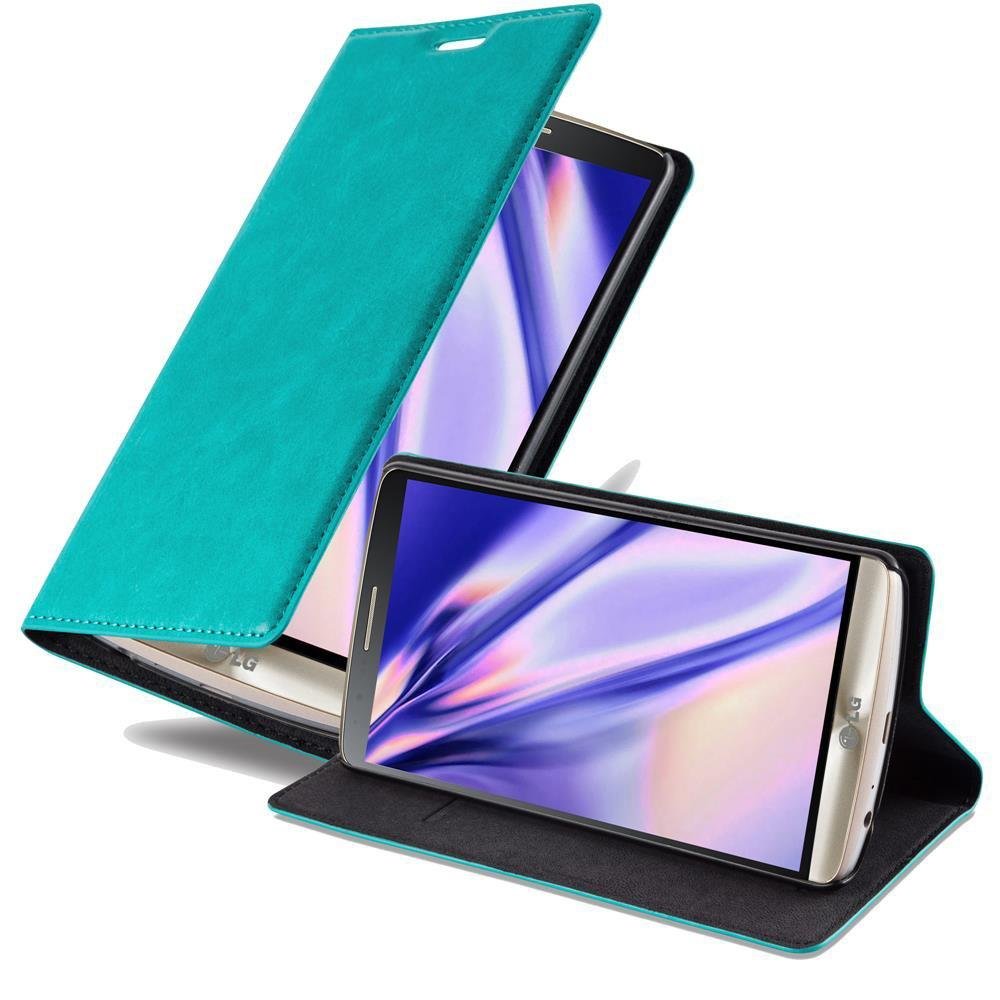 Cadorabo Hülle kompatibel mit LG G3 - Schutzhülle mit Magnetverschluss, Standfunktion und Kartenfach