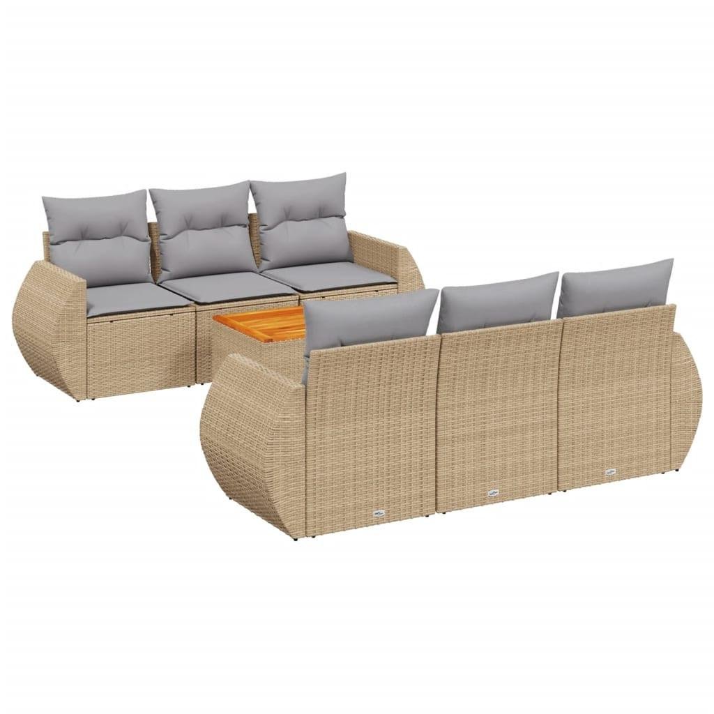 Garten sofagarnitur poly-rattan