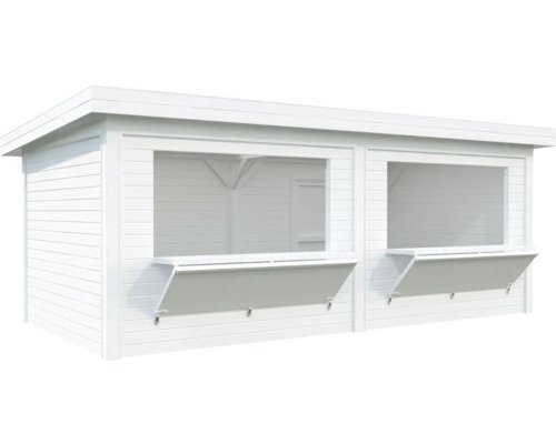 Pavillon Laube Palmako 588 x 300 cm weiß