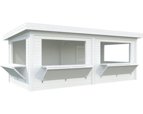 Pavillon Laube Palmako 588 x 300 cm weiß
