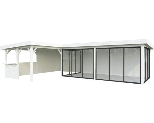 Pavillon Laube Palmako 876 x 588 cm weiß