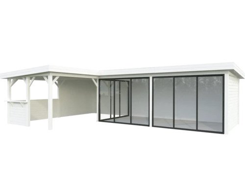 Pavillon Laube Palmako 876 x 588 cm weiß