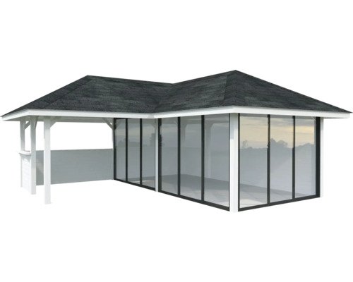 Pavillon Laube Palmako 588 x 588 mm weiß