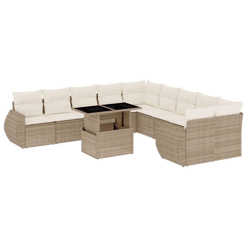 Garten sofagarnitur poly-rattan