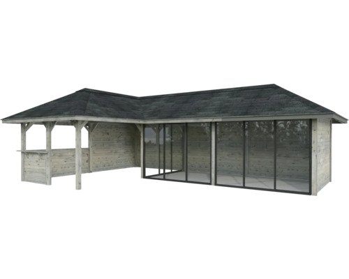 Pavillon Laube Palmako 876 x 588 mm holz grau