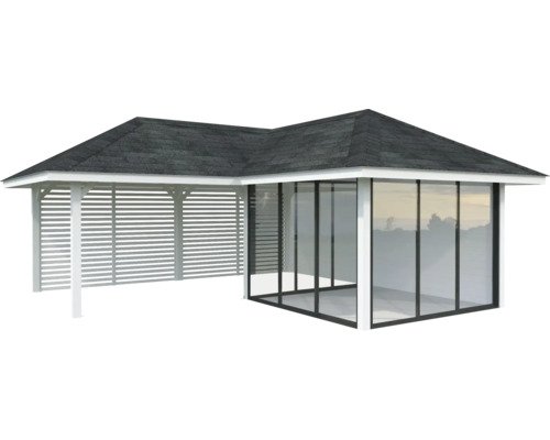 Pavillon Laube Palmako 588 x 588 mm weiß