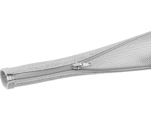Kabelschlauch mit Reissverschluss Fast Cover grau 2.5 m