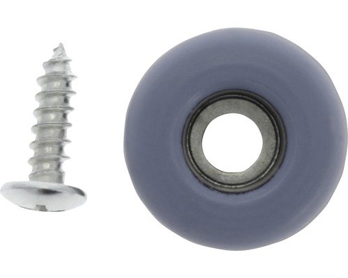 PTFE Gleiter mit Schraube Tarrox 22 mm rund grau 4 Stück