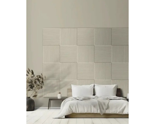 Akustikpaneel Talud Dune mit PET-Filz beige 60 x 60 cm