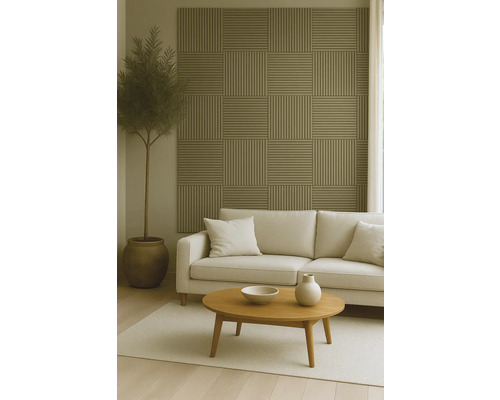 Akustikpaneel Talud Bamboo mit PET-Filz grün 60 x 60 cm