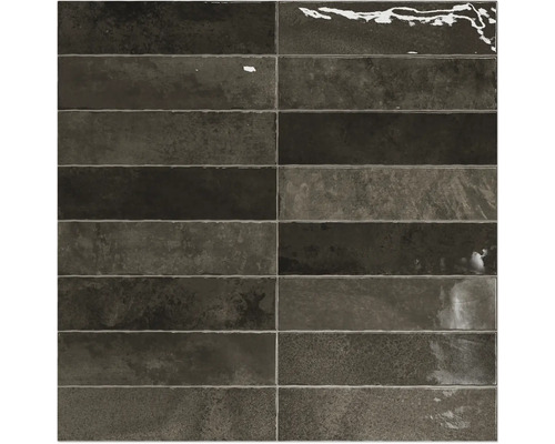 MIRAVA Steingut Wandfliese RAVERA black BxLxS 7.5 x 30 x 0.84 cm