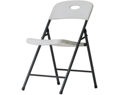 Gartenstuhl Klappstuhl Walter 46 cm x 50 cm x 79 cm weiss schwarz