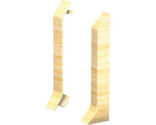 Prinz Endstücke für Hartschaum-Sockelleiste Ahorn 60 mm