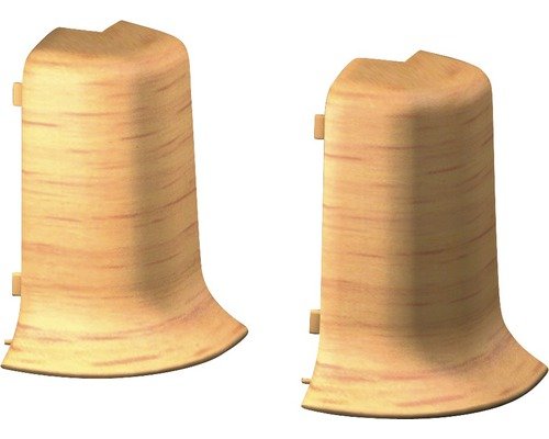 Prinz Aussenecken für Klemm-Sockelleiste mit Kabelkanal 50 mm Buche