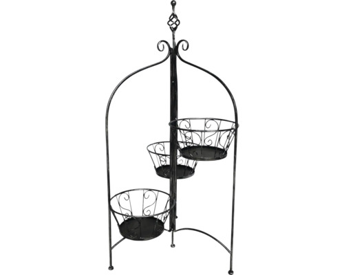 Pflanzenständer Lafiora Ø 58 cm H 100 cm schwarz