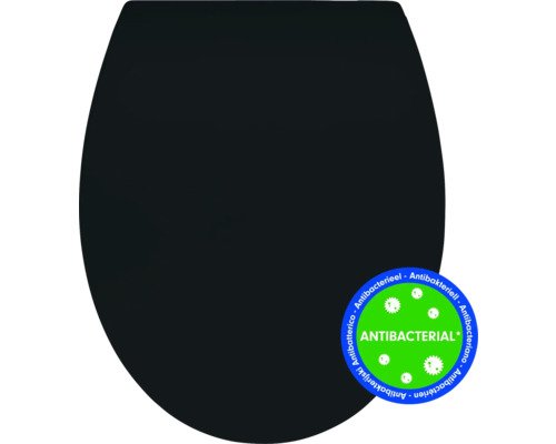 form&style WC-Sitz RANVELI Click & Clean schwarz mit Absenkautomatik matt schwarz