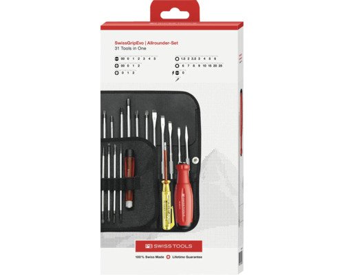 PB Swiss Tools SwissGrip Evo Steckschlüssel Schraubenzieher Set für Sechskantschrauben PB 38515 420 mm 31-tlg