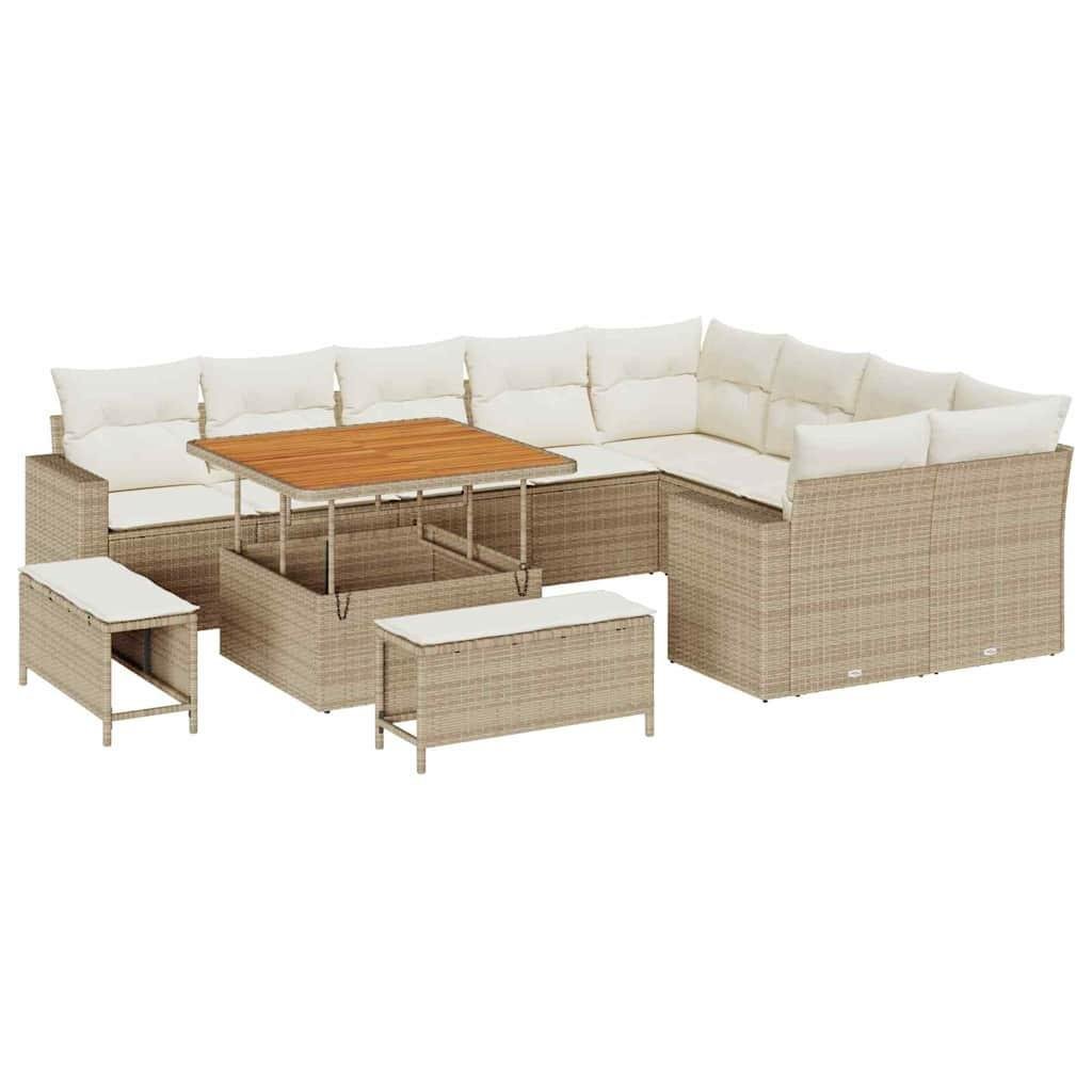 Garten-sofa poly-rattan