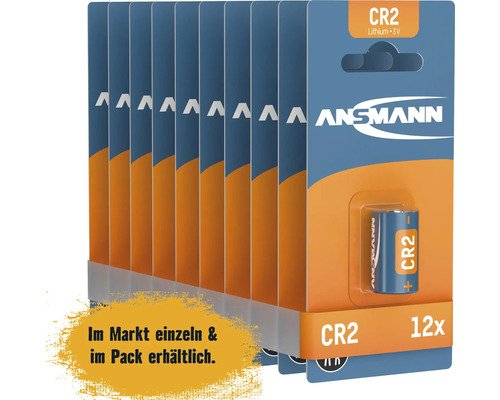Ansmann Fotobatterie CR2 3 Volt 12 Stück