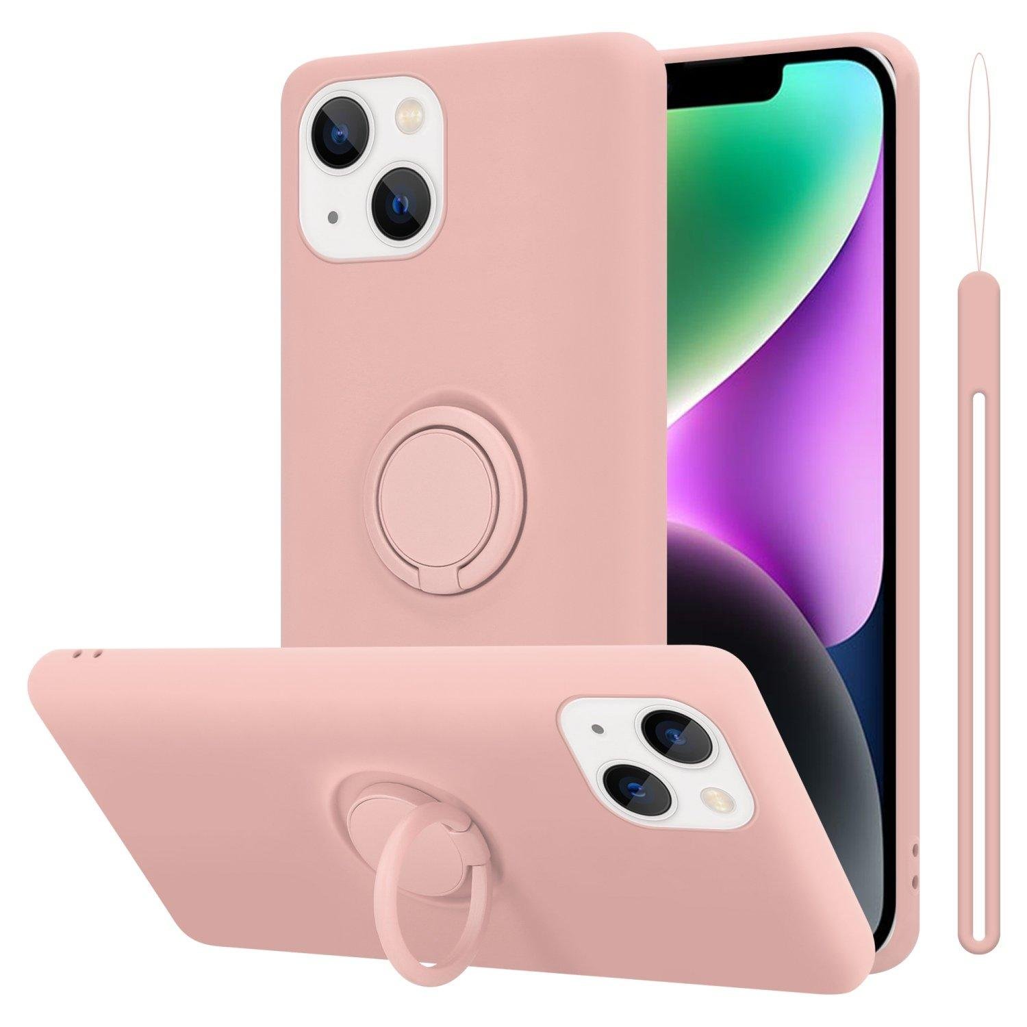 Hülle für Apple iPhone 14 PLUS TPU Silikon mit Ring Liquid