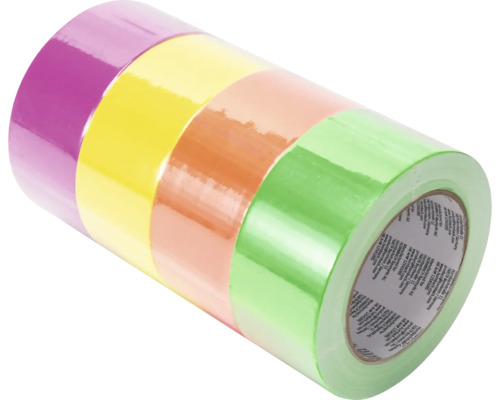 Duct Tape / Gaffa Tape Gewebeband Set bunt 4 x 50 mm x 30 m