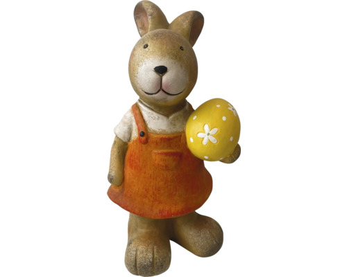 Dekofigur Hase mit Ei 25.5 cm x 25.5 cm x 49.5 cm