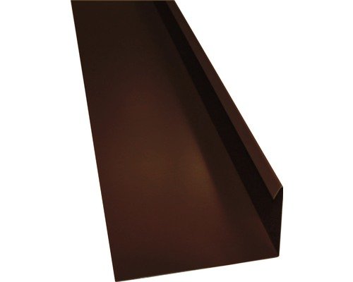 PRECIT Winkelblech mit Wasserfalz schokoladenbraun RAL 8017 1000 x 80 x 155 mm
