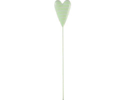 Gartenstecker Lafiora Metallherz H 31 cm grün gestreift