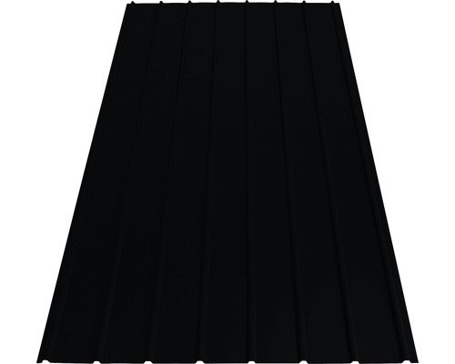 PRECIT Trapezblech H12 tiefschwarz RAL 9005 1500 x 910 x 0,4 mm
