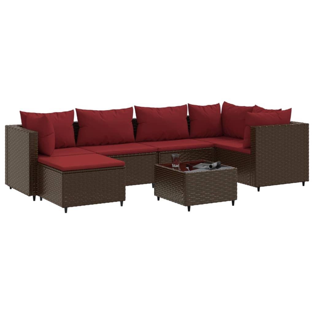 Garten lounge set poly-rattan