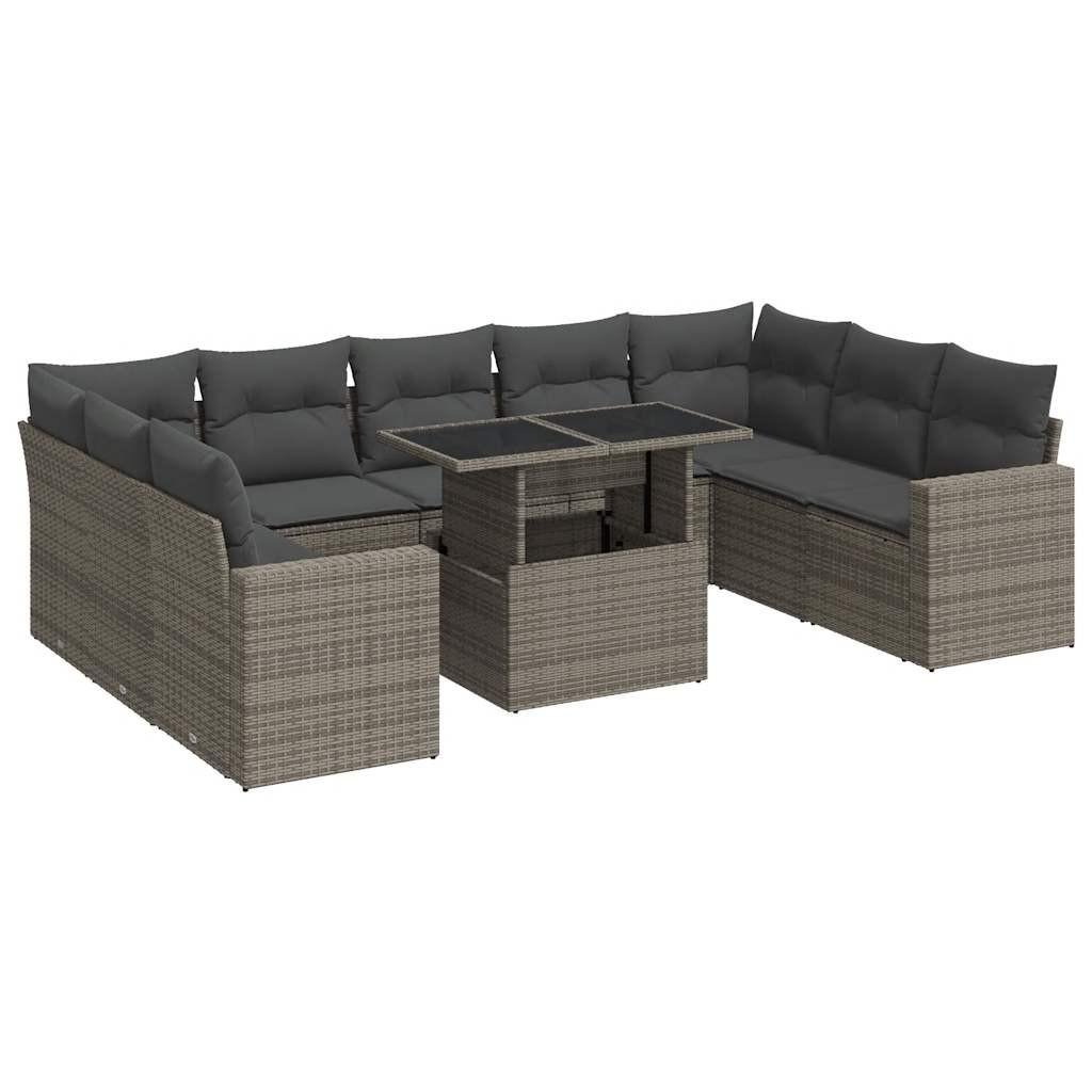 Gartensofa set poly-rattan