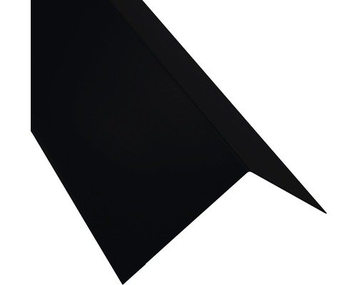 PRECIT Rinneneinhang ohne Wasserfalz tiefschwarz RAL 9005 1000 x 83 x 65 mm (Materialstärke = 0,4 mm)