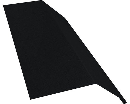 PRECIT Rinneneinhang ohne Wasserfalz Big Stone tiefschwarz RAL 9005 1000 x 108 x 90 mm