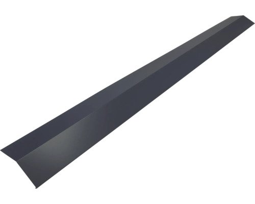 PRECIT Rinneneinhang für Wellblech Sinus S18 grau matt RAL 7016 1000 x 65 x 83 mm