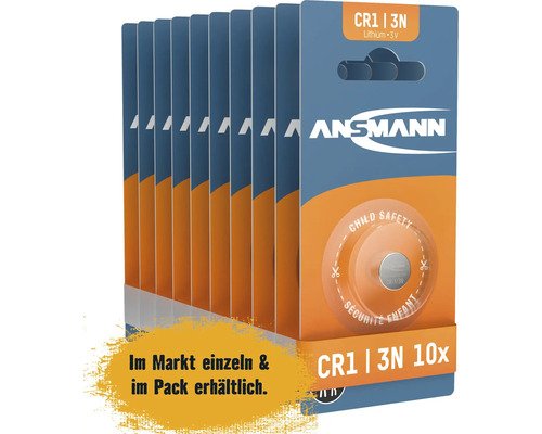 Ansmann Knopfzelle CR1/3N 3 Volt 10 Stück