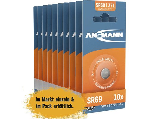 Ansmann Knopfzelle SR69 1,55 Volt 10 Stück