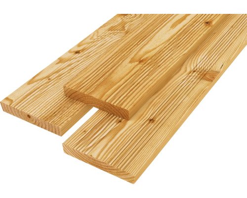 Terrassendiele Lärche teilgeriffelt/glatt 2500 x 28 x 145 mm