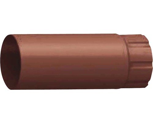 PRECIT Fallrohr Stahl rund oxidrot RAL 3009 NW 87 mm 1000 mm