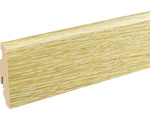 SKANDOR Sockelleiste Eiche lackiert SU60L 19x58x2400 mm