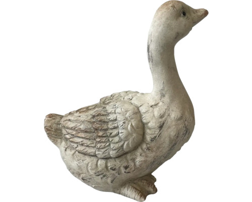 Dekofigur Lafiora Gans 31 x 18.5 x 30 cm weiss