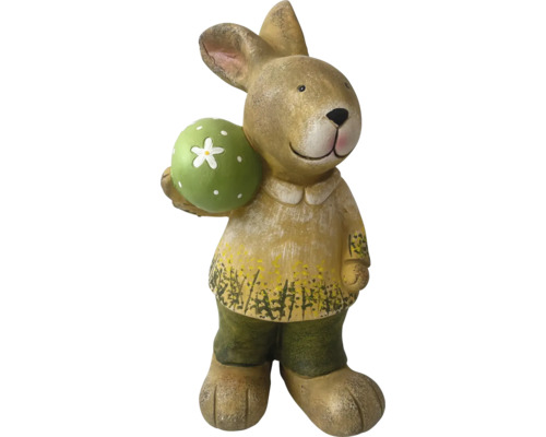 Dekofigur Hase mit Ei 25.5 cm x 25.5 cm x 49.5 cm