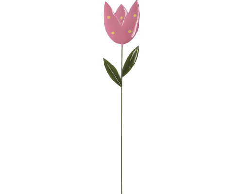 Metall Tulpe Lafiora H 118 cm rosa