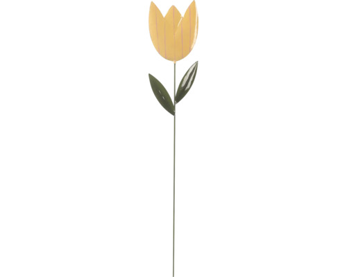Metall Tulpe Lafiora H 118 cm gelb