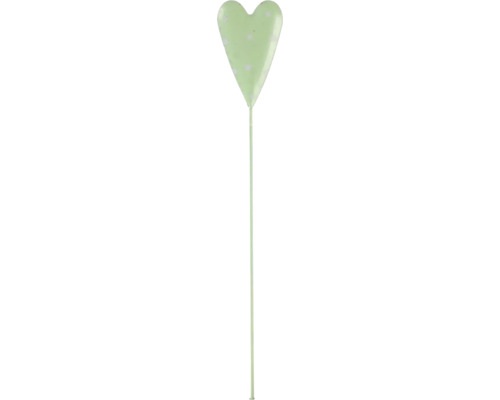 Gartenstecker Lafiora Metallherz H 31 cm grün gepunktet